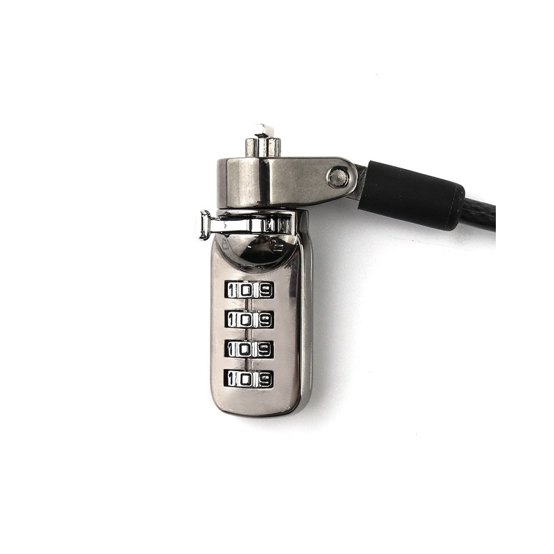 QWORK® Laptop Lock with T-Bar Locking Mechanism 4 Digit Password