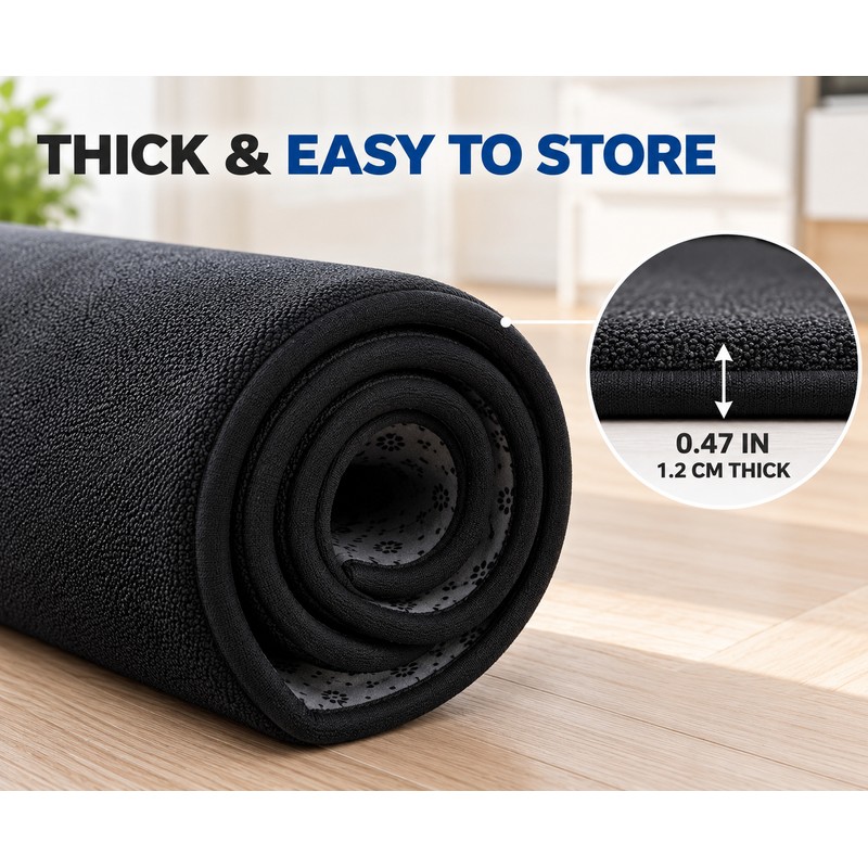 Thickened Absorbent Floor Mat for Kitchen & Bathroom – Non-Slip