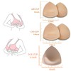5 Pairs Bra Pads Inserts,Removable, Air Cotton,Foam Sponge,Breathable (Beige#, A/B
