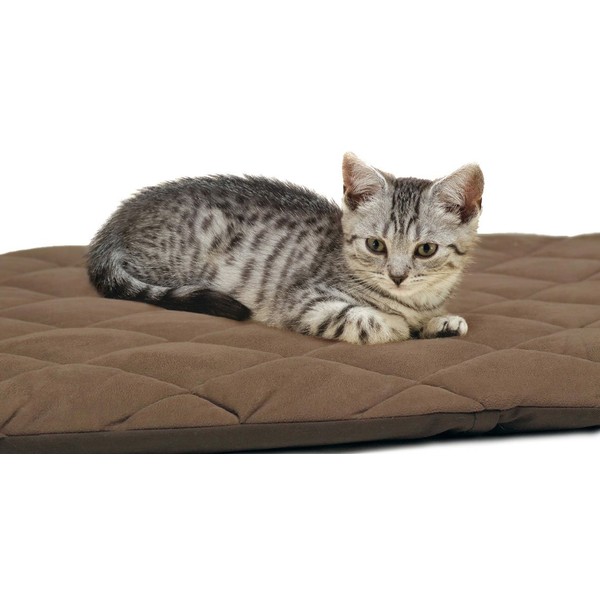 Petlife Flectabed Q Thermal Pet Bedding for Dog/ Cat, 18 x 14-inch, Brown