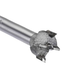 Edinstry Bore Bit, Fosner Bit, Positioning Drill, Wood Hole Saw, Round Handle, Tungsten Carbide Fosner Bit, Hinged Drill Cutter, For Woodworking, 0.6 x 0.6 x 0.7 inches (15 mm + 16 mm + 17 mm), 3 pcs