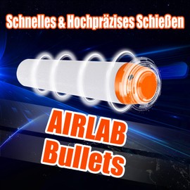 Airlab 100 Arrows for Nerf N Strike Modulus Toy Blaster Compatible Arrows Dart Bullets, Glow, White