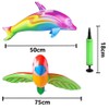LATERN 11Pcs Inflatable Palm Tree Inflatable Flamingos Parrot Dolphin Banana