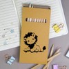 Azeeda 12 x 'Cute Sketchy Lion ' Long 178mm Coloured