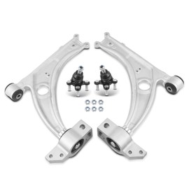 A-Premium Set of 4, Front Lower Control Arm, Lower Ball Joint, Compatible with Volkswagen Passat 2006-2010, CC 2009-2017