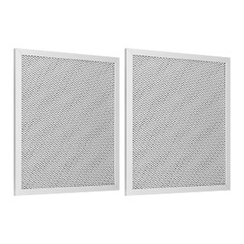 SunnyPoint Range Hood Replacement Filter - 8.75" x 10.5" x 0.37", Universal Aluminum Mesh and Charcoal Carbon Combo Filter, Compatible with Broan Nutone 6105C, 41F, 97005687, and 97007696 (Set of 2)