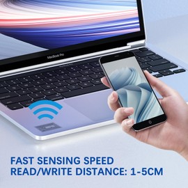 YANZEO 50Pcs NTAG213 NFC Tags/Adhesive Stickers 144 Bytes Memory Fully Programmable for NFC-Enabled Devices