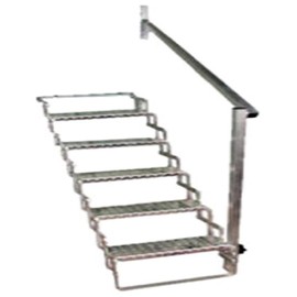 CR Brophy Machine Works AHR5 Scissor Step Hand Rail with 5 Step