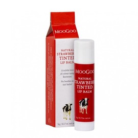 Moogoo Buy MooGoo Natural Lip Balm Strawberry Tinted 5g Online | Chempro Chemists