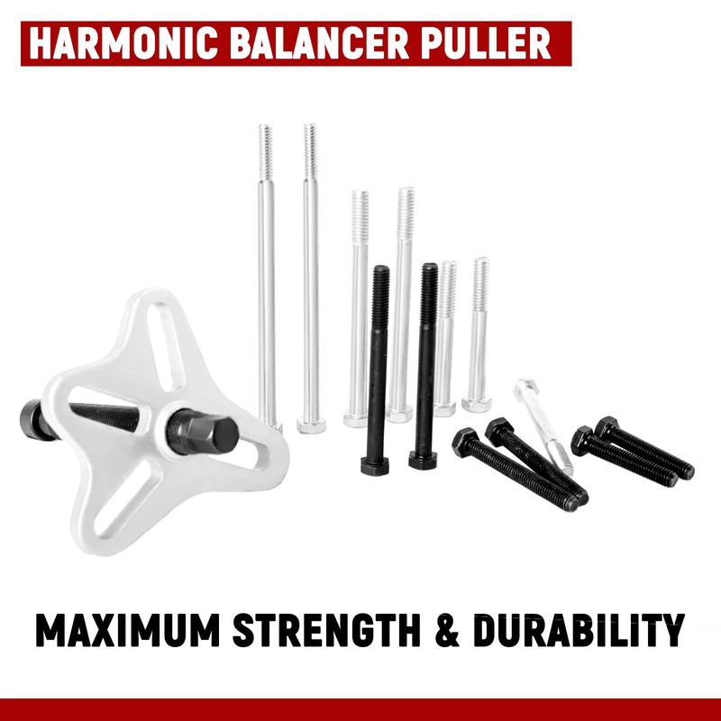 Harmonic Balancer Puller 46pcs Steering Wheel Puller Flywheel Remover Crankshaft