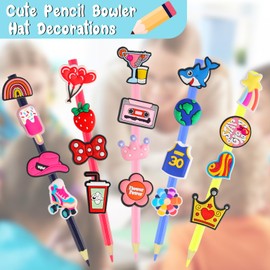 Japior 60 Pcs Cute Pencil Toppers Decoration Lovely Pencil Topper Clip Differnent Pencil Charms School Supplies Classroom Rewards Student Gifts