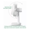 Mini Ventilador Portátil De Escritorio Recargable Usb