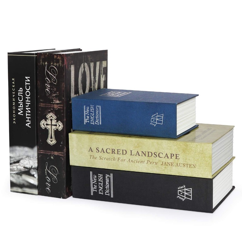 Lysmics Book Safe Box Lock, Hidden Safe, Book-like Design, Dial