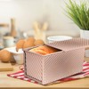 Bread Baking Mould with Lid, Rectangular Rose Gold, Toast Bread
