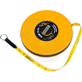50M 165FT Constriction Imperial Metric Fiberglass Measuring Tape Reel