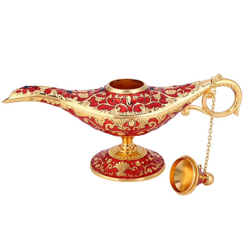Retro Metal Fairy Tale Conjuring Genie Home Teapot Oil Lamp