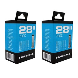 Impac 2pk Cycle Tubes 28" / 700c 28-45c (28-47/622-635) Schrader/Woods Valve - Twin Pack