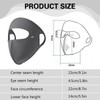 Sports Face Mask with Eye Protection, Breathable Comfort Fit, Navy