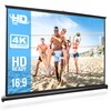 Pyle 50 Inches Projector Screen Portable Floor Standing Fold-Out Roll-Up