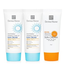 Whitening Wrinkle Tone-Up Sunscreen 2 + Whitening Sunscreen / Triple Functional SPF50+PA+++ / 화이트닝 링클 톤업 썬크림2개+화이트닝 썬크림 3중기능성 SPF50+PA+++