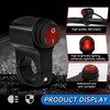 PSLER Red 12V Push Button Handlebar Switch for Motorcycles, Fits
