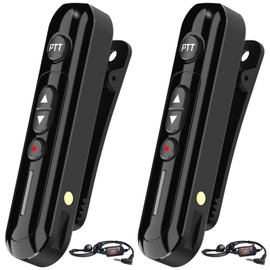 Super Mini Walkie Talkies Pro Two Way Radio with Earpieces 2 Pack
