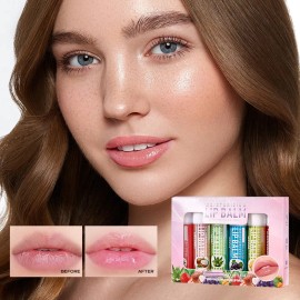 Set De Bálsamo Labial Con Sabor A Fruta Bálsamo Labial De Dí Multicolor