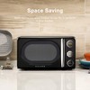 Galanz GLCMKA07BKR-07 Microwave Oven, LED Lighting, Pull Handle Design, Child