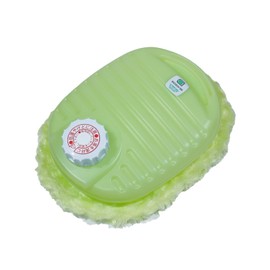 岩谷マテリアル ポリ湯たんぽ 0.8L 半透明グリーン 袋付き