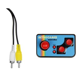 Monsterzeug Mini Game Console, Retro Games, Iconic Arcade Video Games for TV, 200 Mini Games, 8 Bit, RCA Cable, Technology Gadget