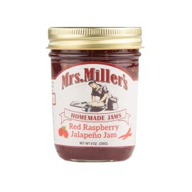 Mrs.Miller's Mrs. Miller's Red Raspberry Jalapeno Jam (3) 9 oz Jars Free Shipping