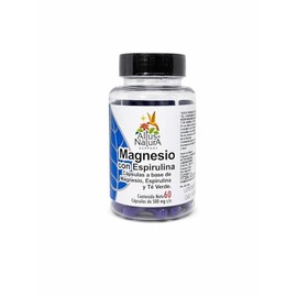 Magnesio, Alga Espirulina y Té Verde, 60 Cápsulas por Frasco ALTUS NATURA                                                                             