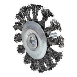 KS Tools 340.0039 Steel wire circular brush 0,5mm, Ø 75mm, with 12mm mandril