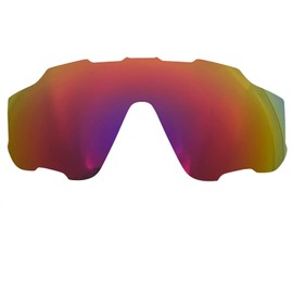 Replacement Lenses for Oakley Batwolf, Oil Rig, Jawbreaker Sunglass Polarised Thickness 1.5 mm Salt Prevention Oil-Proof, Oo9290-dark red