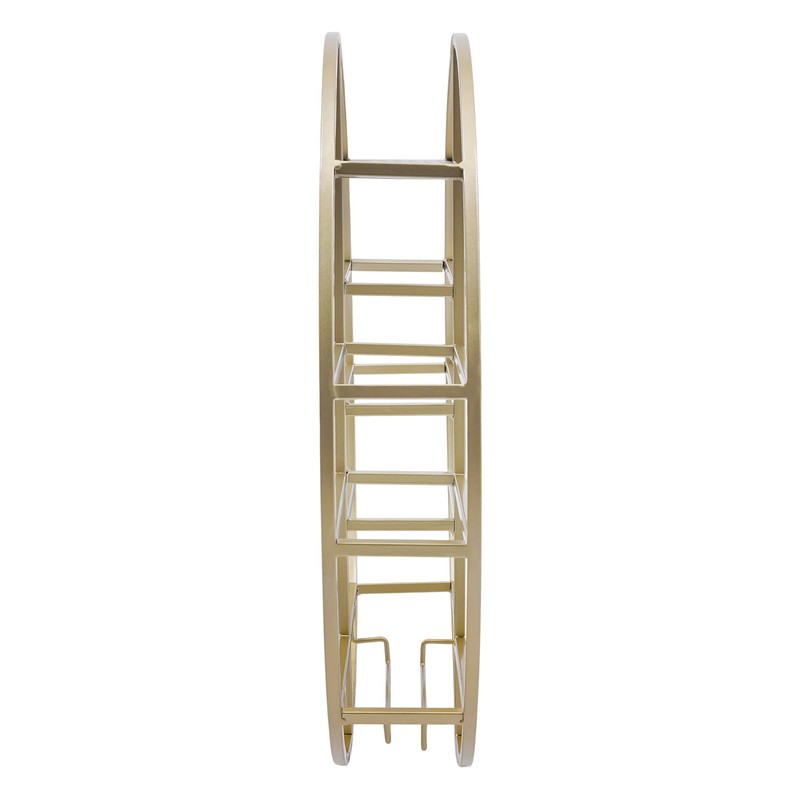 ILWorkTLs Round Wall Mounted Wine Rack,Wine Display Rack,Hanging Wine Bottle