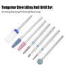 VOCOSTE 7pcs Emery Nail Drill Bit Set for Acrylic Nail