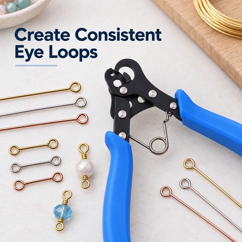 Wire Looping Pliers for Jewelry Making – Precise Round Eye