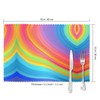 WHJYMX Rainbow Striped Printing Placemats Plate mat 12x18in 6 Pieces