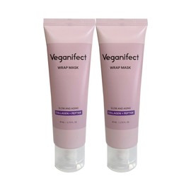 Vegan Effect Slow & Aging Collagen Wrap Mask 80ml x 2 / 비건이펙트 슬로우 앤 에이징 콜라겐 랩 마스크 80ml 2개