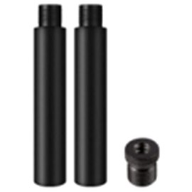 2PCS Metal Mic Stand 76mm Microphone Extension Rod with 5/8" to 3/8" Adapter -Black