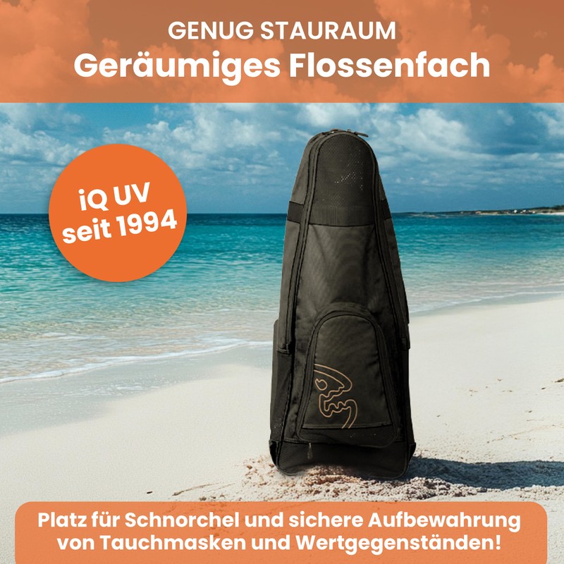 IQ Company Unisex's IQ Snorkelling ABC Bag, Black, One Size