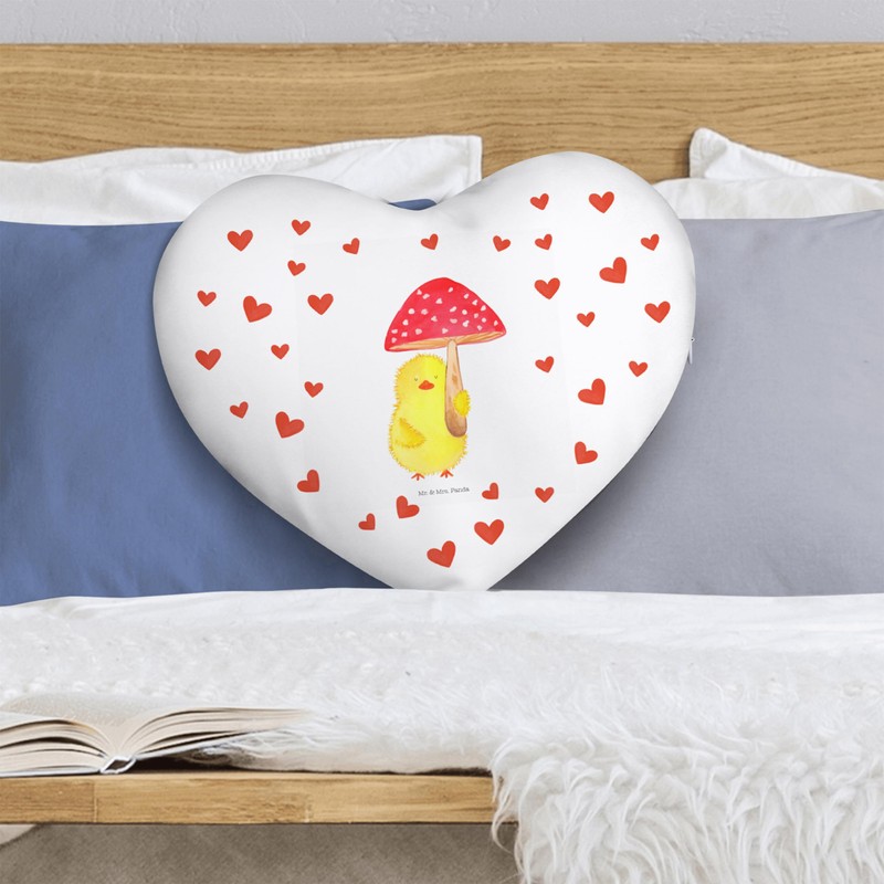 Mr. & Mrs. Panda Heart Cushion Chick Toadstool - Easter