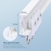 MaKefeile Ceiling Curtains Tracks Aluminum Flexible Bendable Curtains Tracks Ceiling