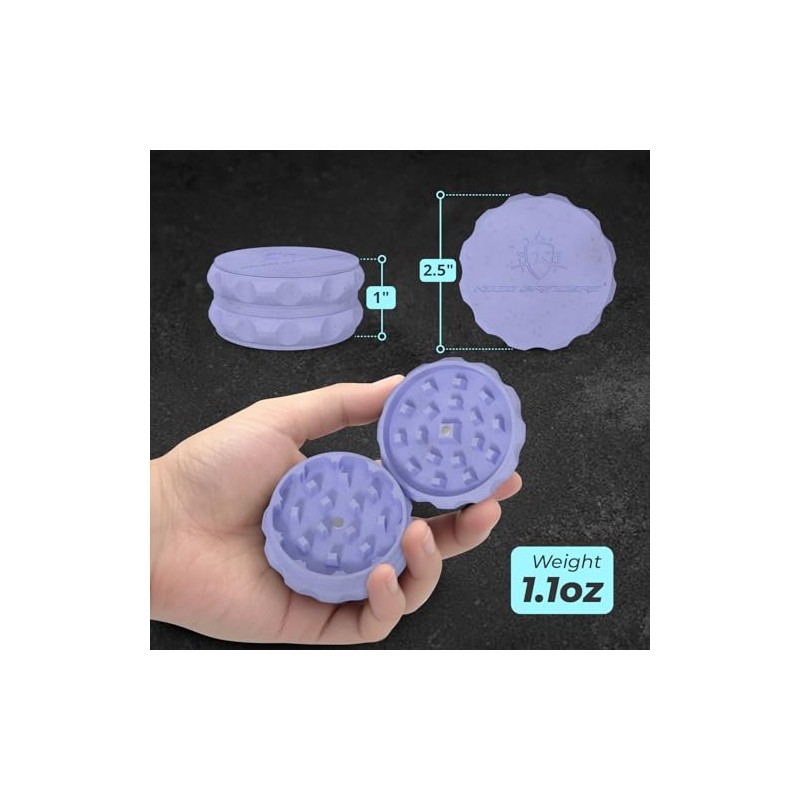 Kozo - Molinillo de especias de 2.5 pulgadas, agarre fuerte.