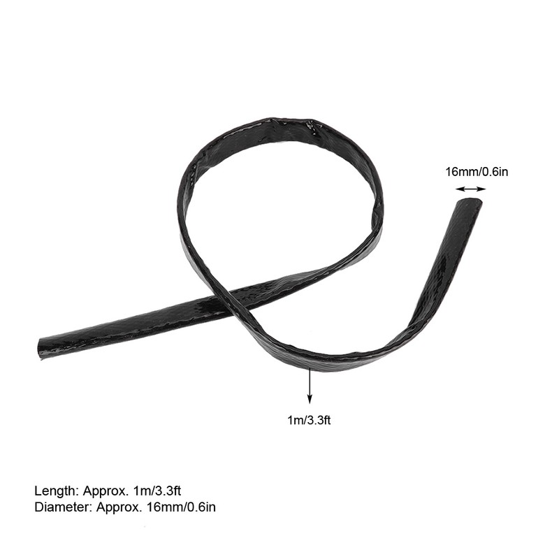 3.3ft Black Heat Fire Sleeve Fire Braid Flame Heat Shield