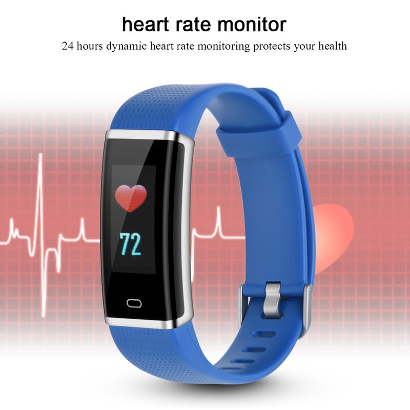 Wireless Smart Watch Bluetooth Fitness Tracker Heart Rate Monitoring Waterproof