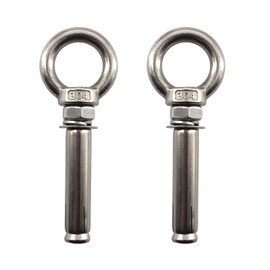 2Pcs M12x150 304 Stainless Steel Lifting Ring Expansion Bolt Shield Anchor Eye Bolt Screw
