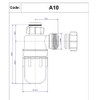 McAlpine A10 11/4 inch x 75mm Water Seal Bottle Trap