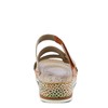 Spring Step L'Artiste Women's Caiman Slide Sandal Camel Multi EU
