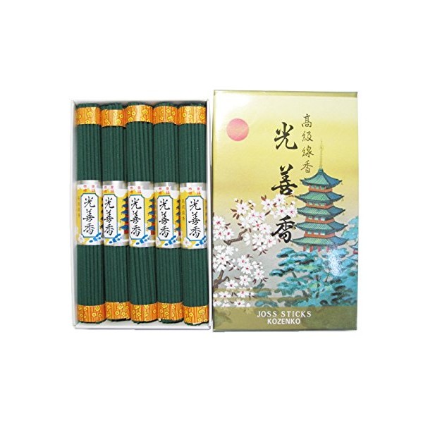 Awaji Baikundo Incense Incense Kozenka 10 Small Bunch Sugiba Incense Sticks for Visiting the Grave, Temple Visitors #401